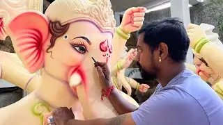 Mumbai Ganesh Eye Painting Making 2024 | Ganesh Eye Making at GSK Arts | Ganpati Bappa Eye Painting