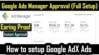 Google AD Manager ADX AD SETUP Hindi | Adx Ads Setup | How to setup Google Ad Manager Ads