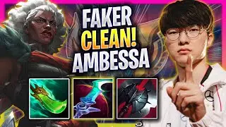 FAKER IS SUPER CLEAN WITH AMBESSA MID! - T1 Faker Plays Ambessa MID vs Katarina! | Season 2024