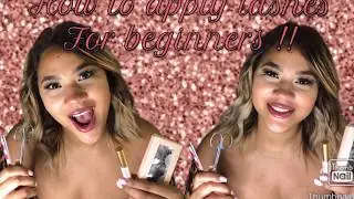 How to apply lashes for beginners| express lashes(how to apply lashes in 30 sec. Or less)