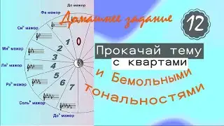ДЗ - 12 урок. Квартовый круг для бемольных тональностей. Марина Бондарь