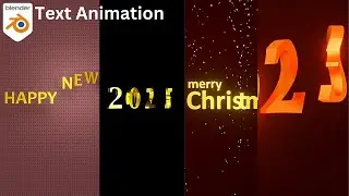 Easy & Simple Text Motion Graphics Blender Tutorial | Text Animation In Blender