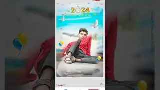 Happy New Year 2024 Special photo editing picsart Happy new year photo editing l #shorts