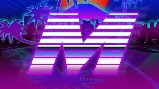 Neon 80's Channel Logo | Photoshop