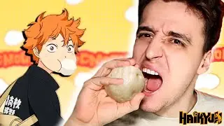 COOKING PORK BUNS FROM ANIME VOLLEYBALL (Haikyuu) Hinata is shocked!