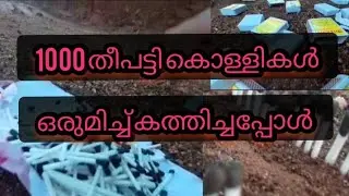 1000 തീപട്ടി കൊള്ളികൾ ഒരുമിച്ച് കത്തിച്ചപ്പോൾ സംഭവിച്ചത് ||matchstick experiment