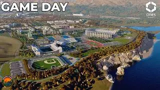 Building a Massive College Sports District in Cities: Skylines 2