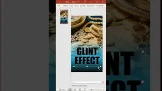 Beautiful and EASY glint effect for text in Microsoft PowerPoint #shorts