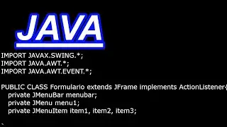 programando menús en JAVA