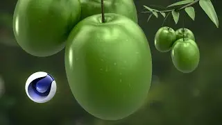 How to create olive modeling materials and render by cinema 4d