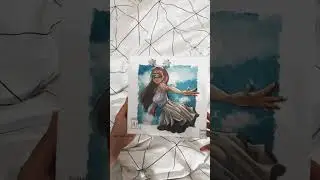 Любую иллюстрацию можно оформить на мини холст с мини мольбертом 😉
