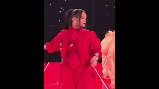 Rihanna Applies Fenty Mid-Super Bowl Performance