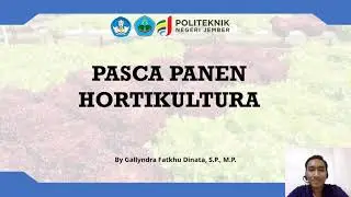 PASCA PANEN HORTIKULTURA