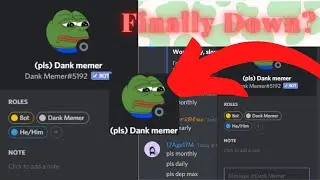 Dank Memer is DOWN! Finally Offline!?