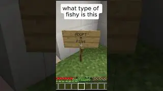 Who’s gonna adopt this fish #minecraft #shorts