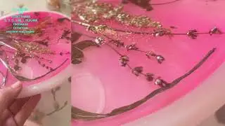 Часы из эпоксидной смолы.