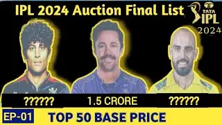 IPL 2024 UPDATES | IPL AUCTION- VENUE, TIME, DATE| Players Base Price Revealed| ipl2024 EP-01
