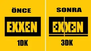 EXXEN LOGOSUNU TASARLADIM VE MODİFİYE ETTİM.