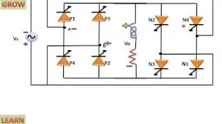 Step Down (Bridge Type ) Cycloconverter With Continuous Load Current(हिन्दी )