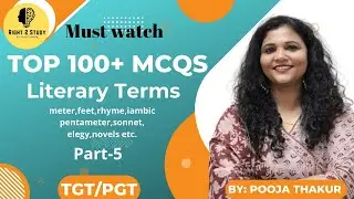 Literary Terms || 50 MCQS || Elegy, sonnet, short story, drama || REET level 1 and 2 || REET