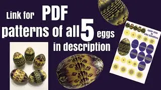 Purple and yellow ombré Easter eggs acrylic painting by Gitka Schmidtova