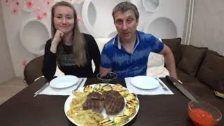 МУКБАНГ СТЕЙК ИЗ ГОВЯДИНЫ С КАБАЧКАМИ НА ГРИЛЕ | MUKBANG GRILLED BEEF STEAK WITH ZUCCHINI 