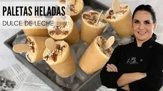 ¡¡Paletas heladas de DULCE DE LECHE coco y nuez IMPERDIBLES!!
