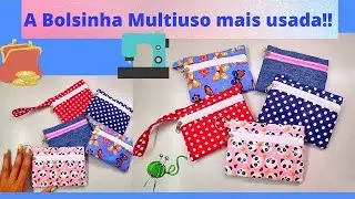 BOLSINHA MULTIUSO 🌟COSTURA CRIATIVA 🌟 CANAL DA ROSA