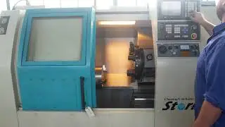 Clausing Colchester 20″ 2-Axis 60° Slant-Bed CNC Lathe, Storm 200