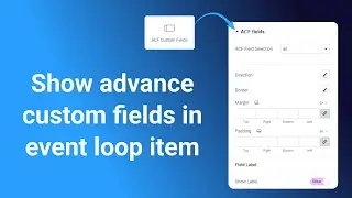 Add ACF fields in Loop item || Events Widgets Pro for Elementor & The Event Calendar