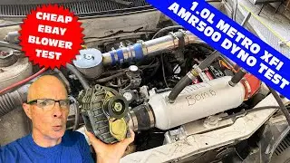 FULL DYNO TEST-CHEAP, EBAY, AMAZON AMR500 BLOWER ON A 1.0L GEO METRO XFI! PLUS CHEAP ATW INTERCOOLER
