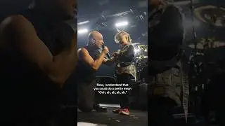 Cameron’s “ooh, ah, ah, ah, ah” 🤘🤘 #disturbed #downwiththesickness #livemusic #rock #metal #cute