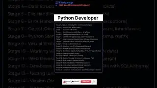 Python Developer Roadmap 2025 | Level Up Your Coding Skills with Einzigartige