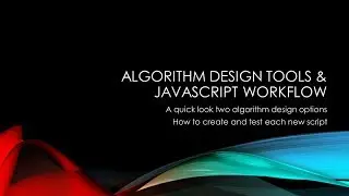 JavaScript - Week02c - Algorithm Design Tools