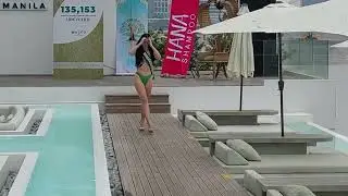 Sexy Girl FALLS during Miss Philippines Earth 2023 Press Presentation (Swimsuit) – 3 angles of view