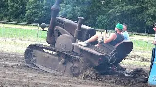 Lanz Kettenraupe scheitert- beim Traktorpulling 41. Int. Historisch Festival  Panningen 30.07.2022