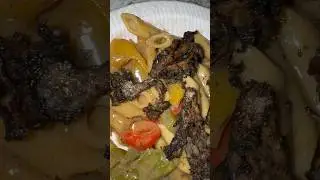 Vegan Rasta Pasta w/ Jerk Oyster Mushrooms #veganfood #veganfoodshare