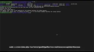 NextCloud Installation - Part 3 Removing the index.php in Login URL