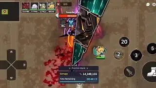 Guardian Tales - Dark Ranged vs Invader Commander Lv100 (Guild Raid)