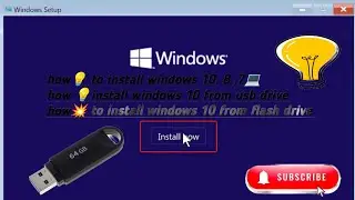 How to install windows 10 || How to install windows 10 in laptop || How install windows 10 in window