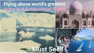Soarin Around The World Ride, Disney Epcot, Florida. Virtual flight experience over wonders of world