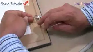 How To Screw D-Rings & Tie Wire On A Picture Frame