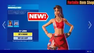 *New* BOARDWALK RUBY Skin In Fortnite | June 24 Fortnite Item Shop | New Summer Skin