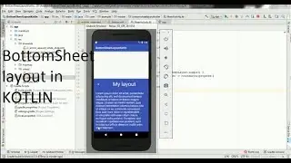 how to create Bottomsheet layout in kotlin android studio 3.0