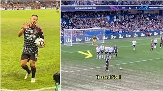😍EDEN HAZARD is back at Stamford bridge with a beautiful Freekick Goal during Soccer aid match