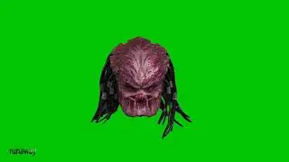 Predator Skull Animation Green Screen