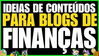 Ideais de Conteudos para Artigos de Blogs de Finanças com o CHATGPT e a Ferramenta de IA SeoWriting