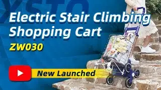 The Newest Way To Shop: XSTO Electric Stair Climbing Shopping Cart!