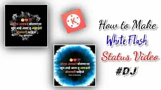 How to make trending instagram flash effect dj status | White flash effect 