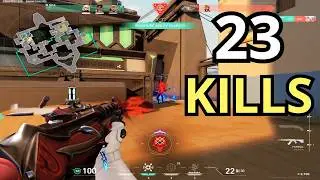 Valorant - 23 Kills As Deadlock Bind Full Gameplay (No Commentary)